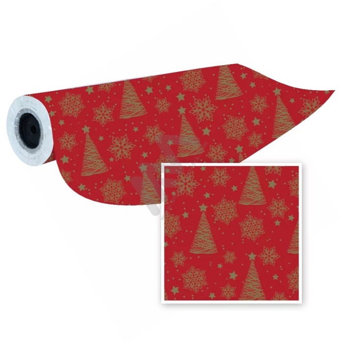Christmas Wrapping Paper in Roll 62cm x 80m