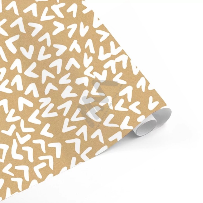 Christmas Kraft Wrapping Paper in Roll 70 x 500cm