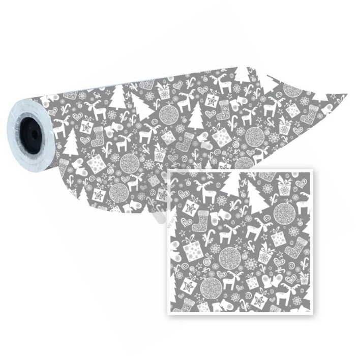 Christmas Wrapping Paper in Roll 62cm x 80m