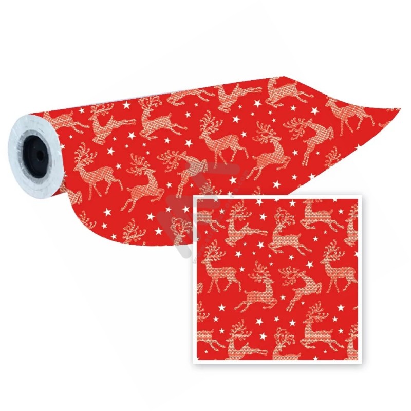 Christmas Wrapping Paper in Roll 62cm x 80m