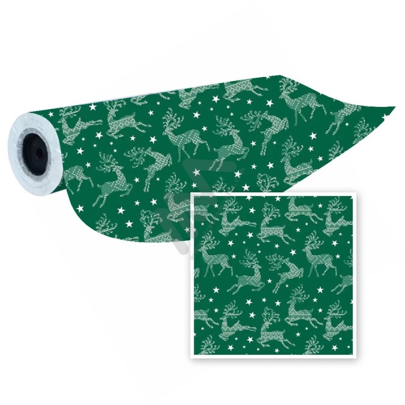 Christmas Wrapping Paper in Roll 62cm x 80m