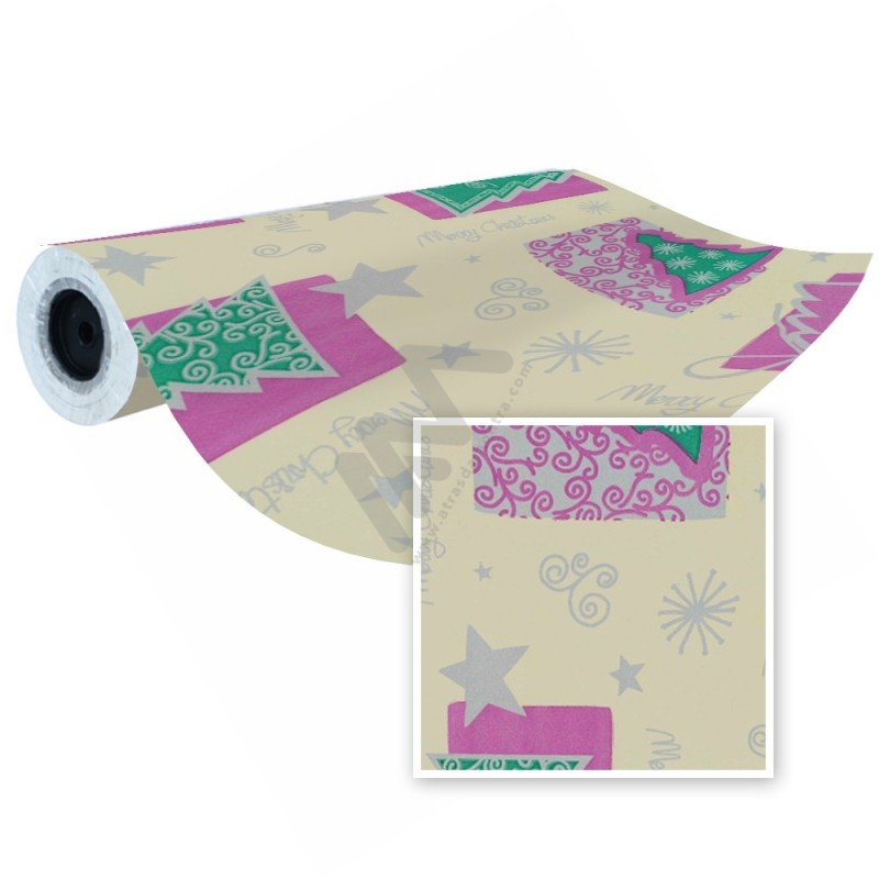 Christmas Wrapping Paper in Roll 35cm x 100m