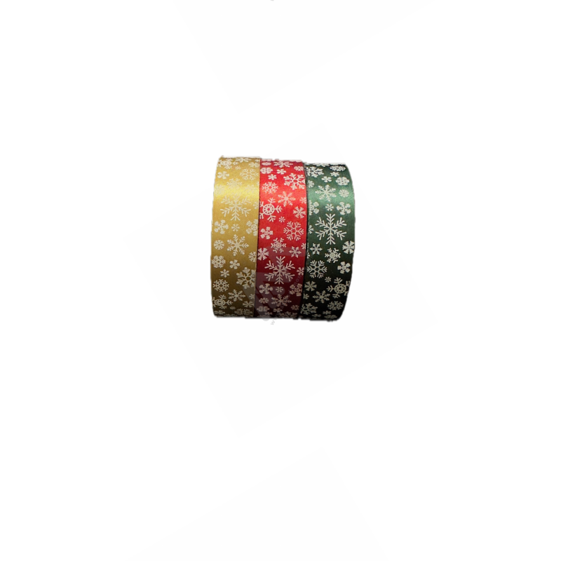"Snowflakes" Satin Wrapping Tape 20mm x 20m