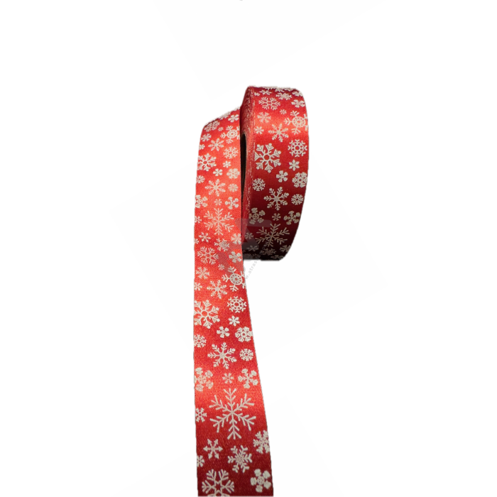 "Snowflakes" Satin Wrapping Tape 20mm x 20m