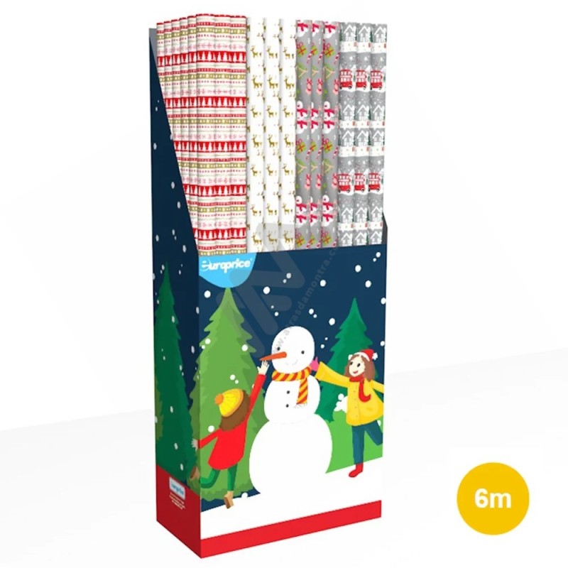 Christmas Wrapping Paper in Roll 70 x 600cm