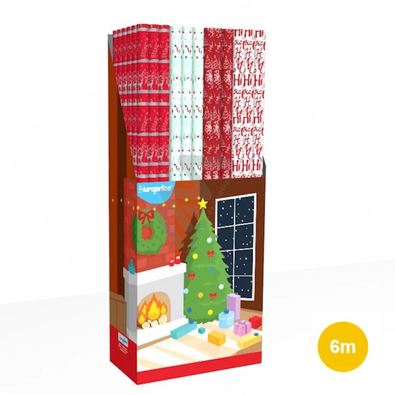 Christmas Wrapping Paper in Roll 70 x 600cm