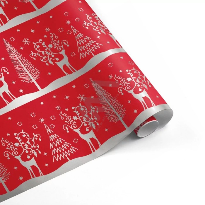 Christmas Wrapping Paper in Roll 70 x 1000cm
