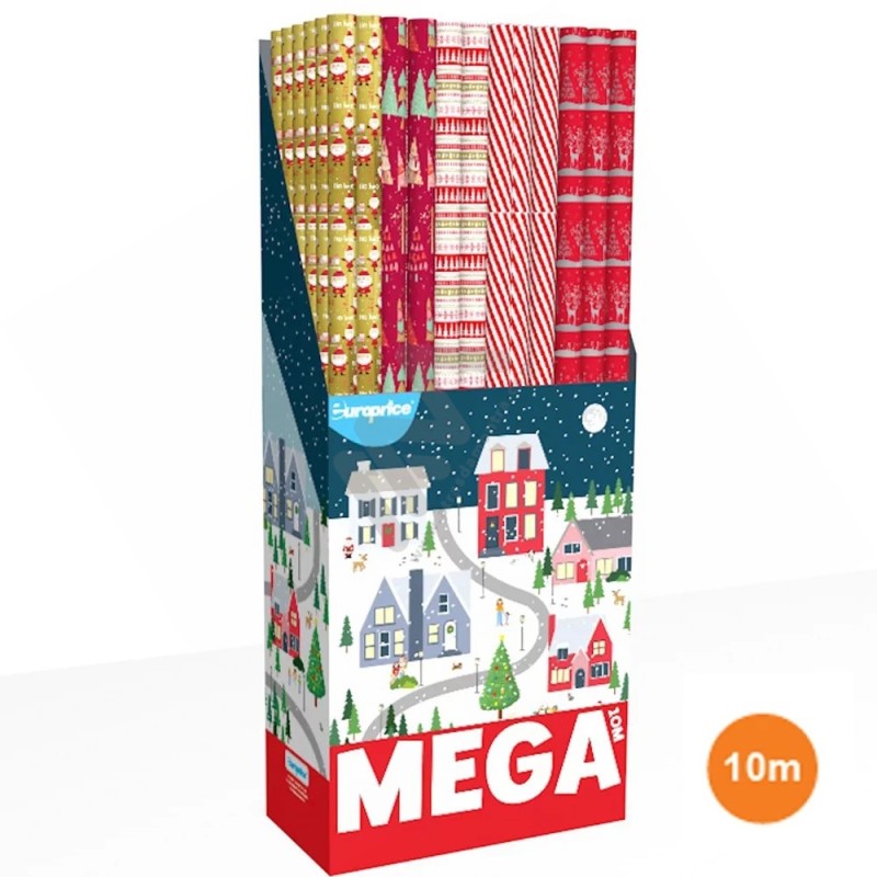 Christmas Wrapping Paper in Roll 70 x 1000cm