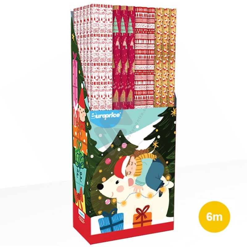 Christmas Wrapping Paper in Roll 70 x 600cm