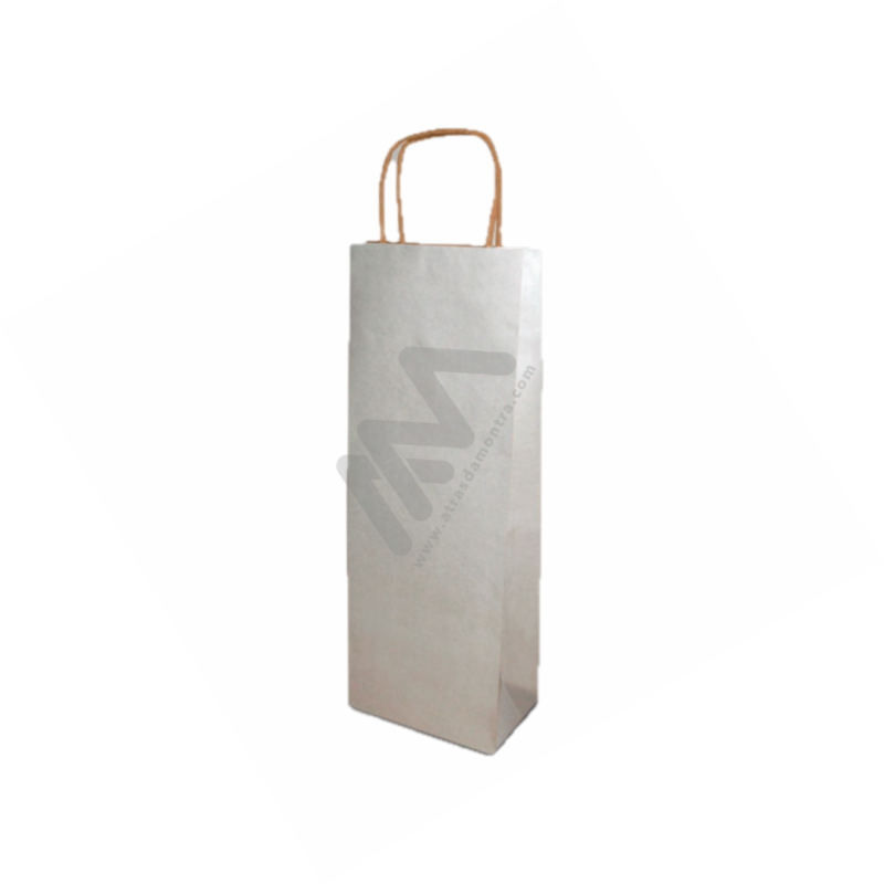 Kraft Silver Twisted Handle Paper Bags 12x36x9 Kraft Silver Twisted Handle Paper Bags 12x36x9