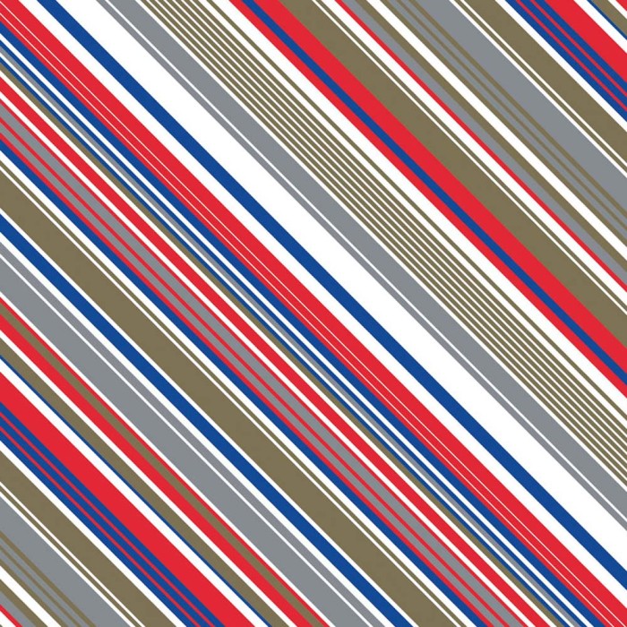 Fantasy Wrapping Paper gray, red, gold, white and blue lines 5600989122394 Atrás da Montra