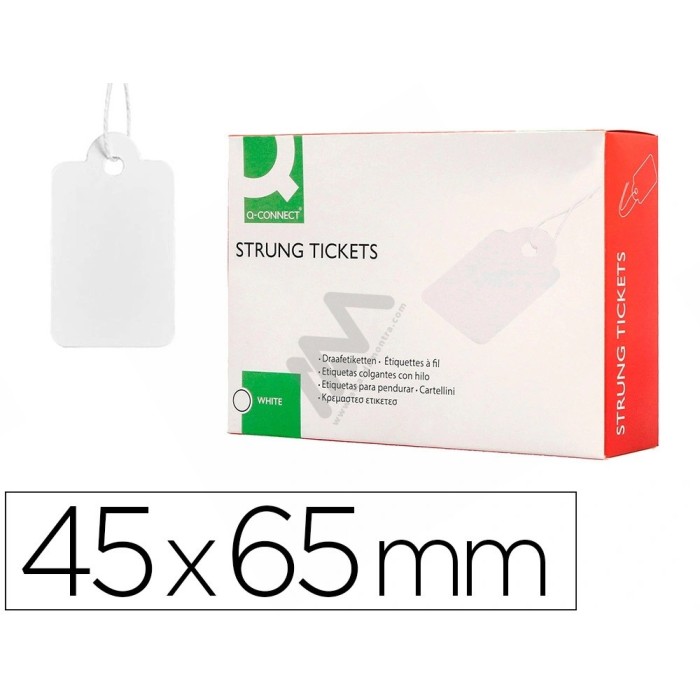 Etiquetas q-connect c/fio 45x65mm - 400 UN