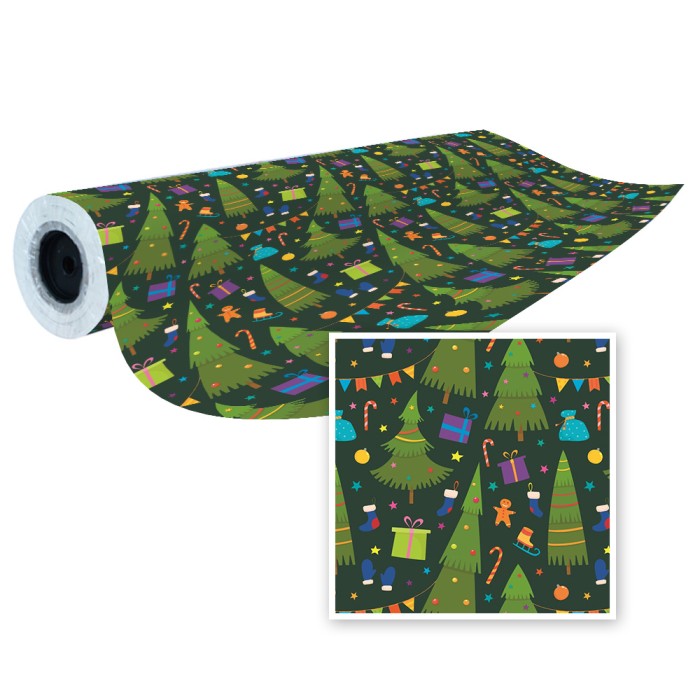 Papel de Embrulho em Rolo Natal 62cm x 80m Atrás da Montra 5601795019311