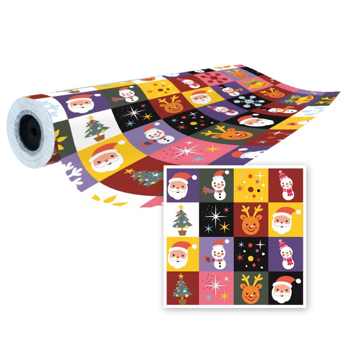 Papel de Embrulho em Rolo Natal 62cm x 80m Atrás da Montra 5601795019274