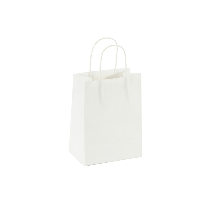 White Twisted Handle Paper Bags 14x18x8
