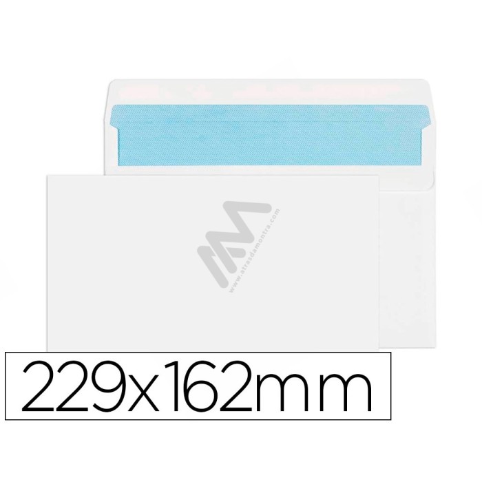 envelopes brancos C5 229x162mm pack 500 unidades
