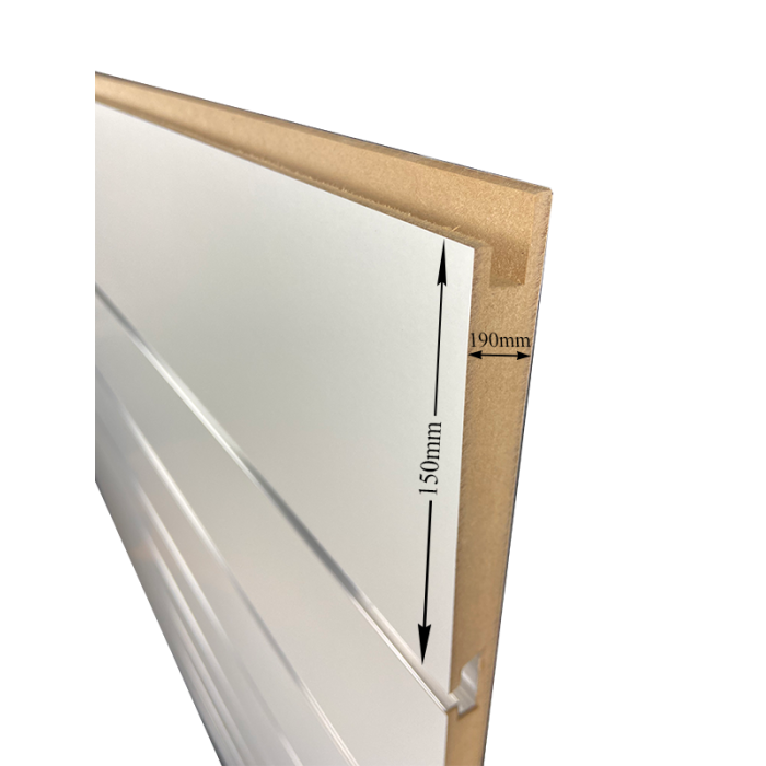 Painel Ranhurado R150 Branco 1800x1200x19mm