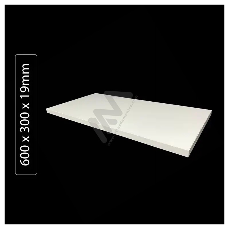 White Wood Shelf 600x300x19mm White Wood Shelf 600x300x19mm