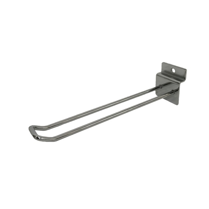 Double Chrome Hook for Slatwall Panel