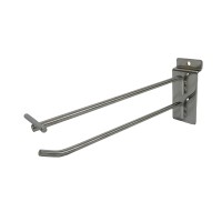 Chrome Hook with Price Holder for Slatwall Panel