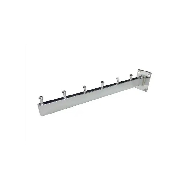 Chrome Angled Fixed-Mount Arm for Hangers Chrome Angled Fixed-Mount Arm for Hangers