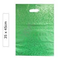 Sacos plástico Fantasia Verde 35x45  - Pack de 100 unidades c/70 microns