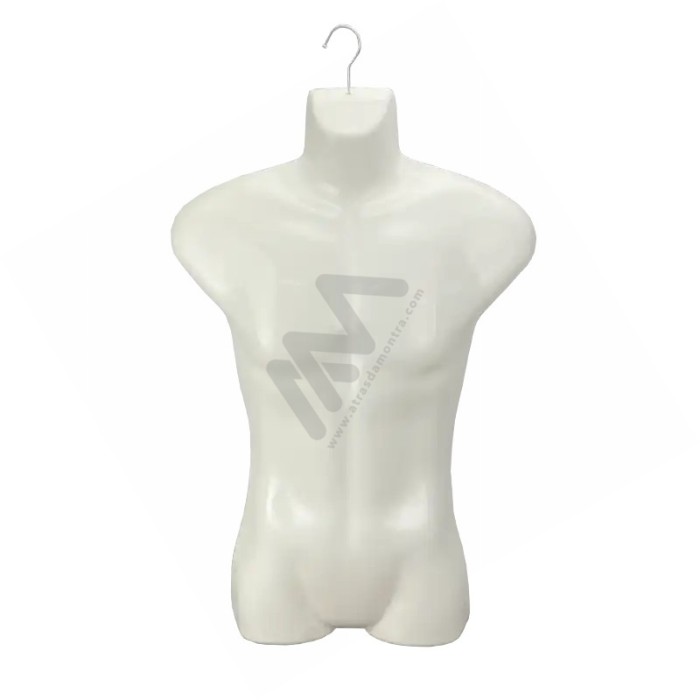 Male Half-Body PVC Hanging Display - Upper Body