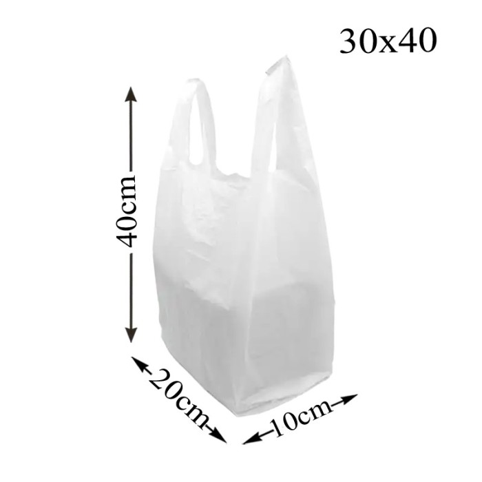 Sacos de Plástico com Alça Branco