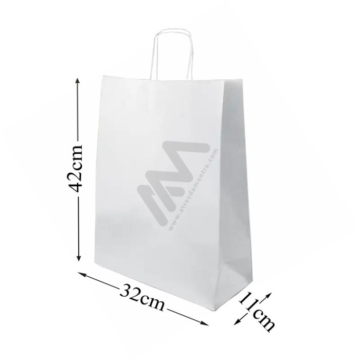 White Kraft paper bags 32x42x11