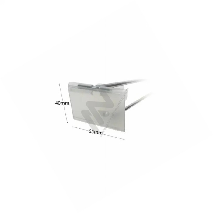PVC Price Tag Holder 65x40mm