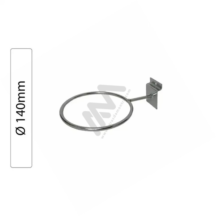 Chrome Holder for Balls , Scarves, Helmets and others for Slatwall Panel