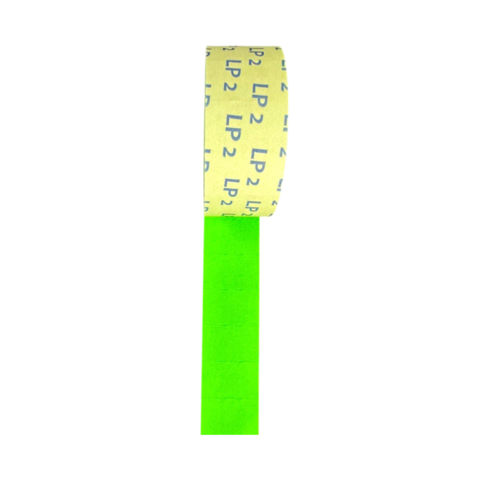 Rectangular Label Roll 26x16 Green Opened