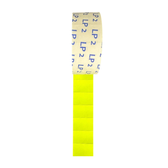 Rectangular Label Roll 26x16 Yellow opened