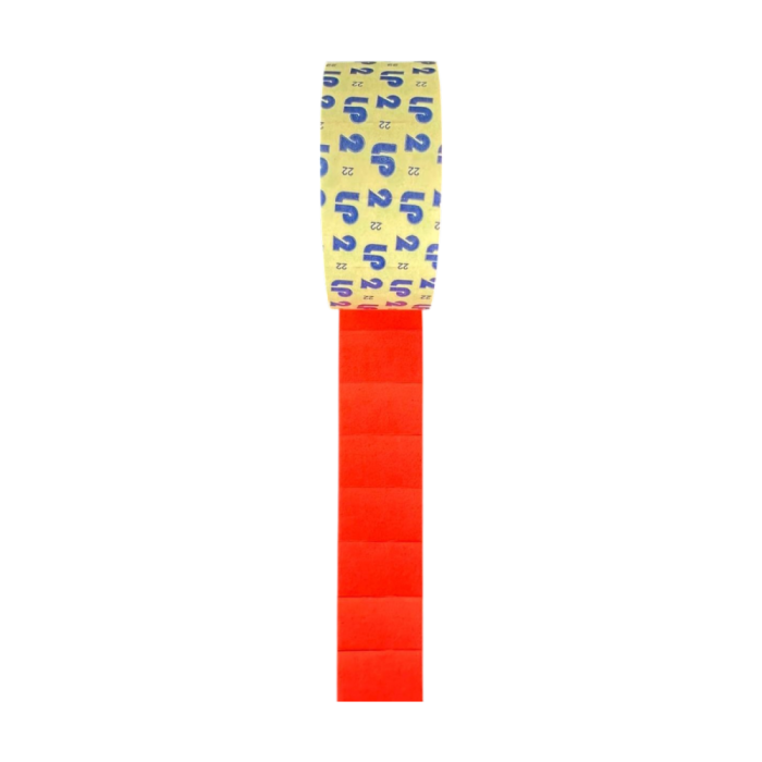 Rectangular Label Roll 26x16 Red opened