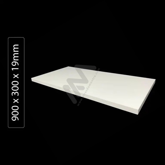 White wood shelf 900x300x19mm %shop-name%
