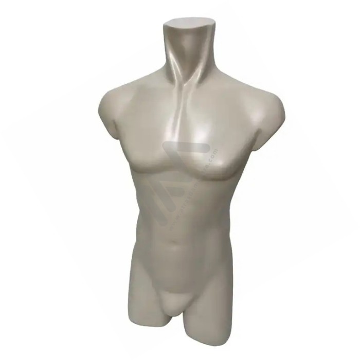 Busto em Fibra de Vidro Homem Creme %shop-name%