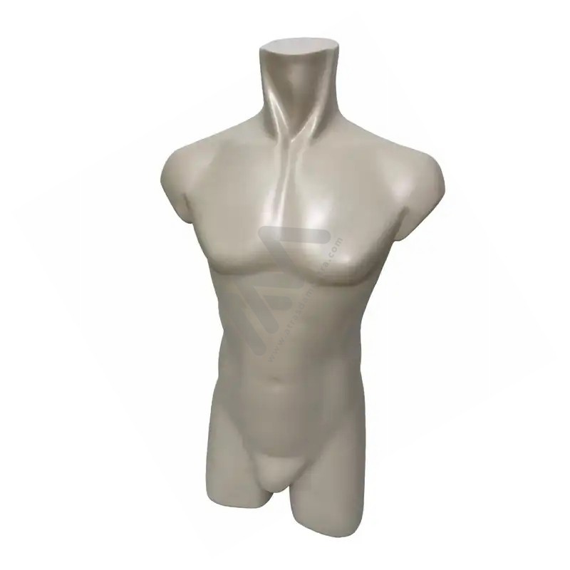 Busto de Homem em Fibra de vidro Creme Busto de Homem em Fibra de vidro Creme