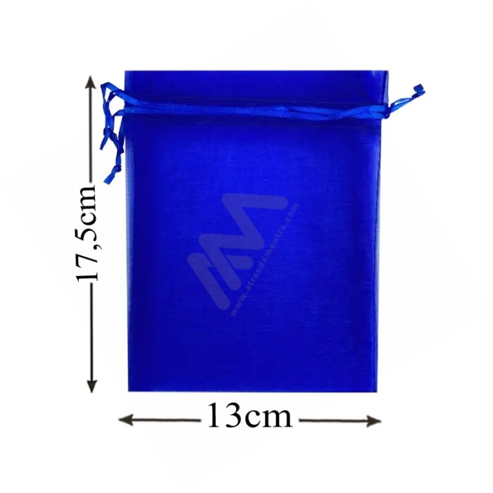 Blue Organza Bag 13x17,5 Pack 10 units