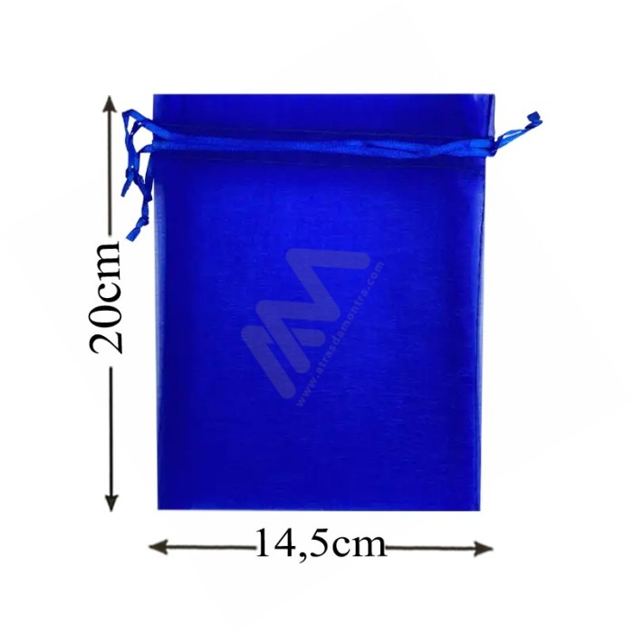 Blue Organza Bag 14,5x20 Pack 10 units