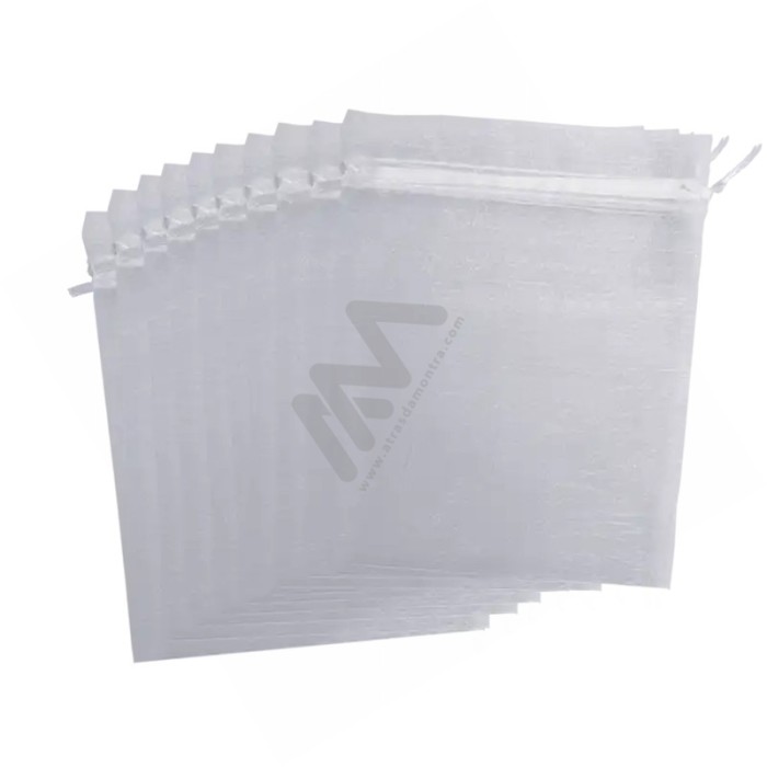White Organza Bags 12x15 - 10 units