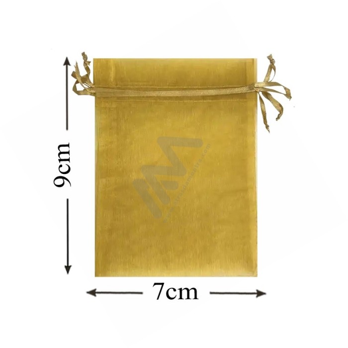 Gold Organza Bag 7x9 Pack 10 units