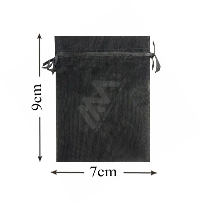 Black Organza Bag 7x9 Pack 10 units