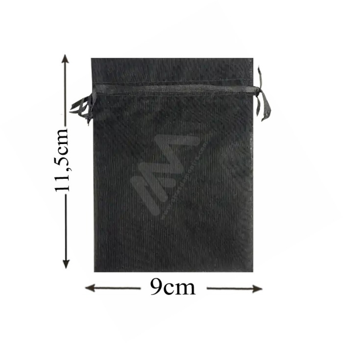 Black Organza Bag 9x11,5 Pack 10 units