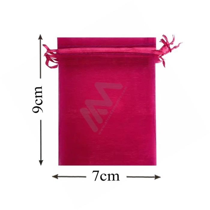 Pink Organza Bag 7x9 Pack 10 units