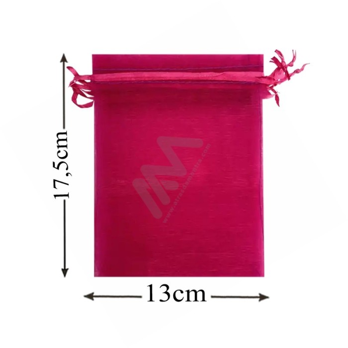 Pink Organza Bag 13x17,5 Pack 10 units