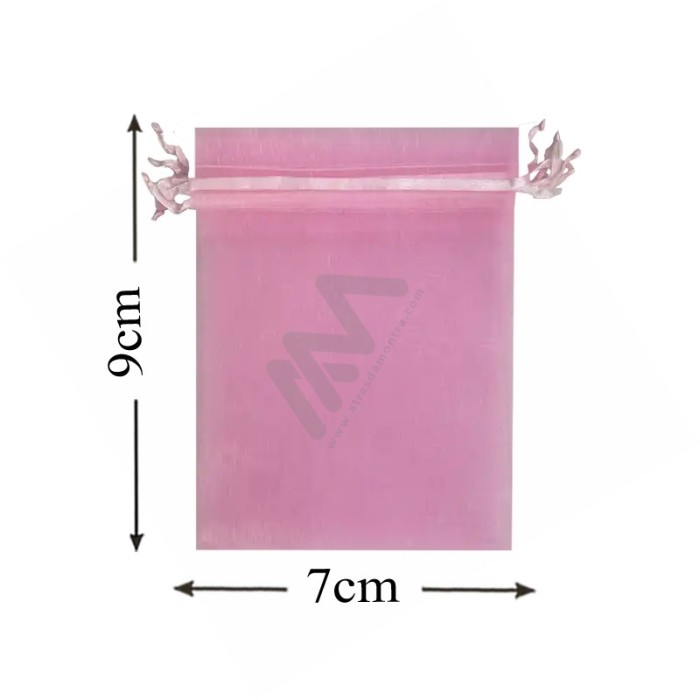 Light Pink Organza Bag 7x9 Pack 10 units