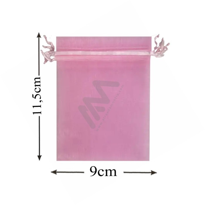 Light Pink Organza Bag 9x11,5 Pack 10 units