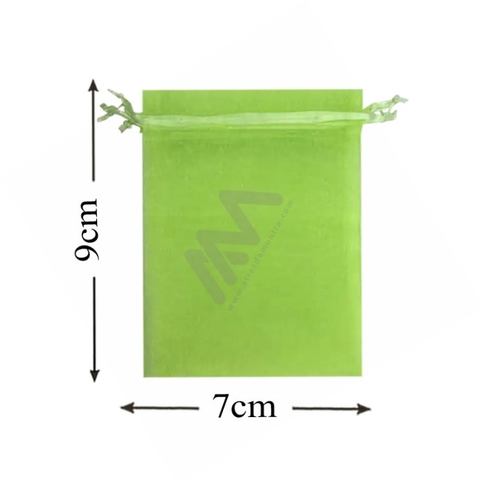 Light Green Organza Bag 7x9 Pack 10 units