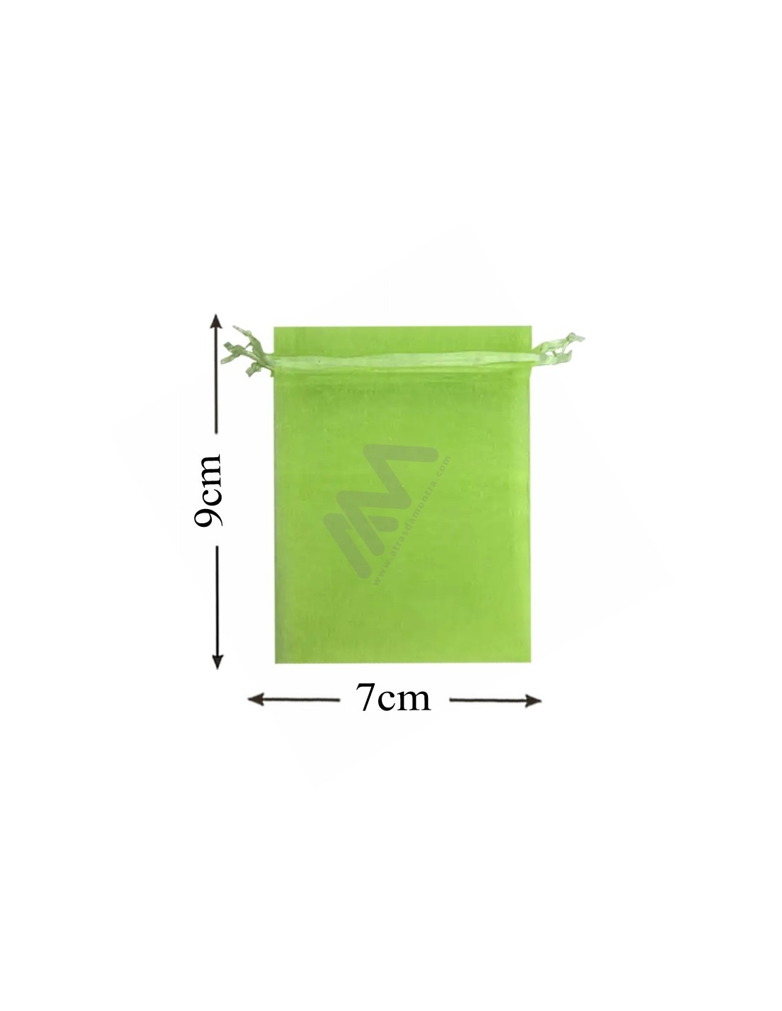 Light Green Organza Bag 7x9 Pack 10 units