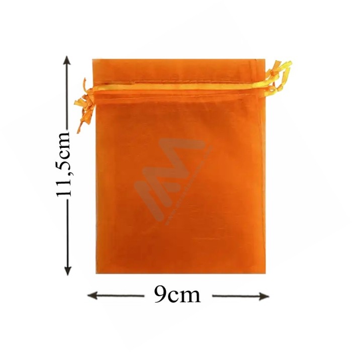 Orange Organza Bag 9x11,5 Pack 10 units